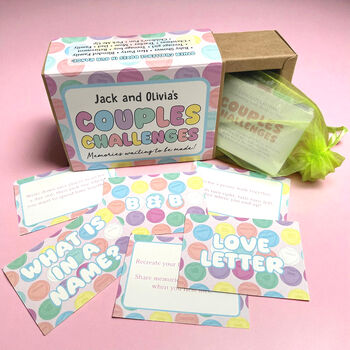 Personalised Love Couples Challenge Box Gift, 2 of 2