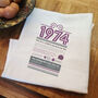 Personalised 50th Birthday Gift Microfibre Tea Towel, thumbnail 4 of 9