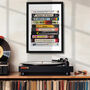 Favourite Films Gift: Handwritten Vhs Tapes, Movie Lover Print, thumbnail 5 of 8