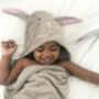 Personalised Bunny Bamboo Soft Hooded Towel, thumbnail 6 of 10