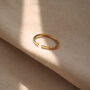 Gold Adjustable Personalised Initials Stacking Ring, thumbnail 2 of 8