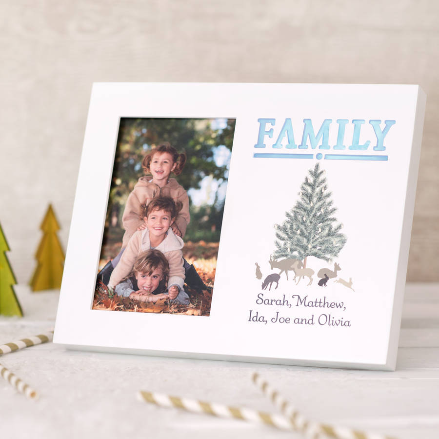 Festive Family Light Up Photo Frame By The Letteroom Festive Family Light Up Photo Frame