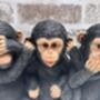 See, Hear, Speak No Evil Monkeys Figurine Ornament, thumbnail 9 of 12