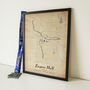 Personalised Vintage Route Map Art For Any Run, thumbnail 3 of 7