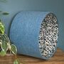 Lusk Blue Tweed Berry Lined Lampshades, thumbnail 8 of 9