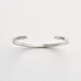 Personalised Men's Sterling Silver Square Cuff, thumbnail 3 of 6