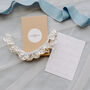 Celestial Ivory And Blue Satin Garter, thumbnail 1 of 3