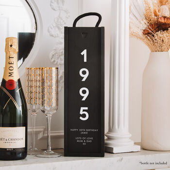 Personalised Birthday Year Bottle Box, 3 of 8
