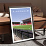 Kingsholm Stadium View From The Shed Gloucester Rugby Poster, thumbnail 1 of 6
