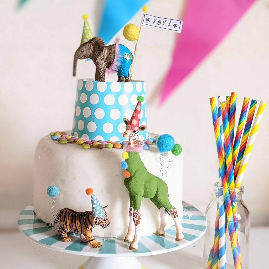 Personalised Party Animal  Circus  Cake  Toppers  By 