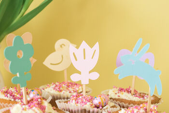 Spring Time Easter Cup Cake Decorations, 5 of 9