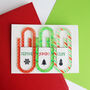 Christmas Acrylic Jumbo Paperclip Set, thumbnail 6 of 7