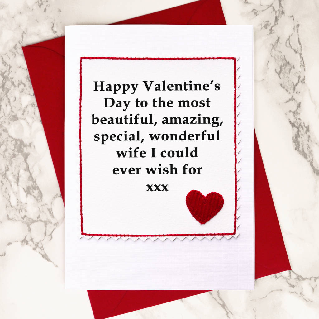 Valentines Card For Wife Or Girlfriend, 1 of 5