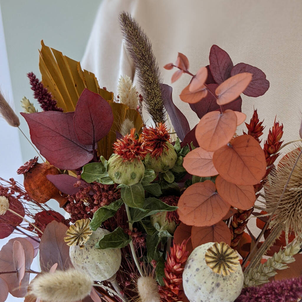 Autumn Dried Flower Bouquet By for keeps