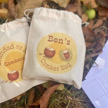 Grandad And Me Personalised Conker Game Set, 7 of 8