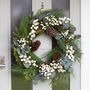 White Berry And Pinecone Wreath, thumbnail 1 of 5