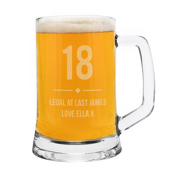 Birthday Gift For Men Personalised Beer Tankard, 3 of 7