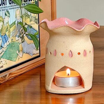 Wax Burner Oil Melt Handmade Ceramic Gift, 5 of 9