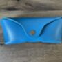 Personalised Sky Blue Leather Sunglasses Case, thumbnail 2 of 12