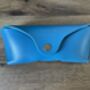 Personalised Sky Blue Leather Sunglasses Case, thumbnail 2 of 11