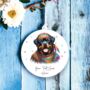 Personalised Rottweiler Hippie Dog Decoration, thumbnail 2 of 2