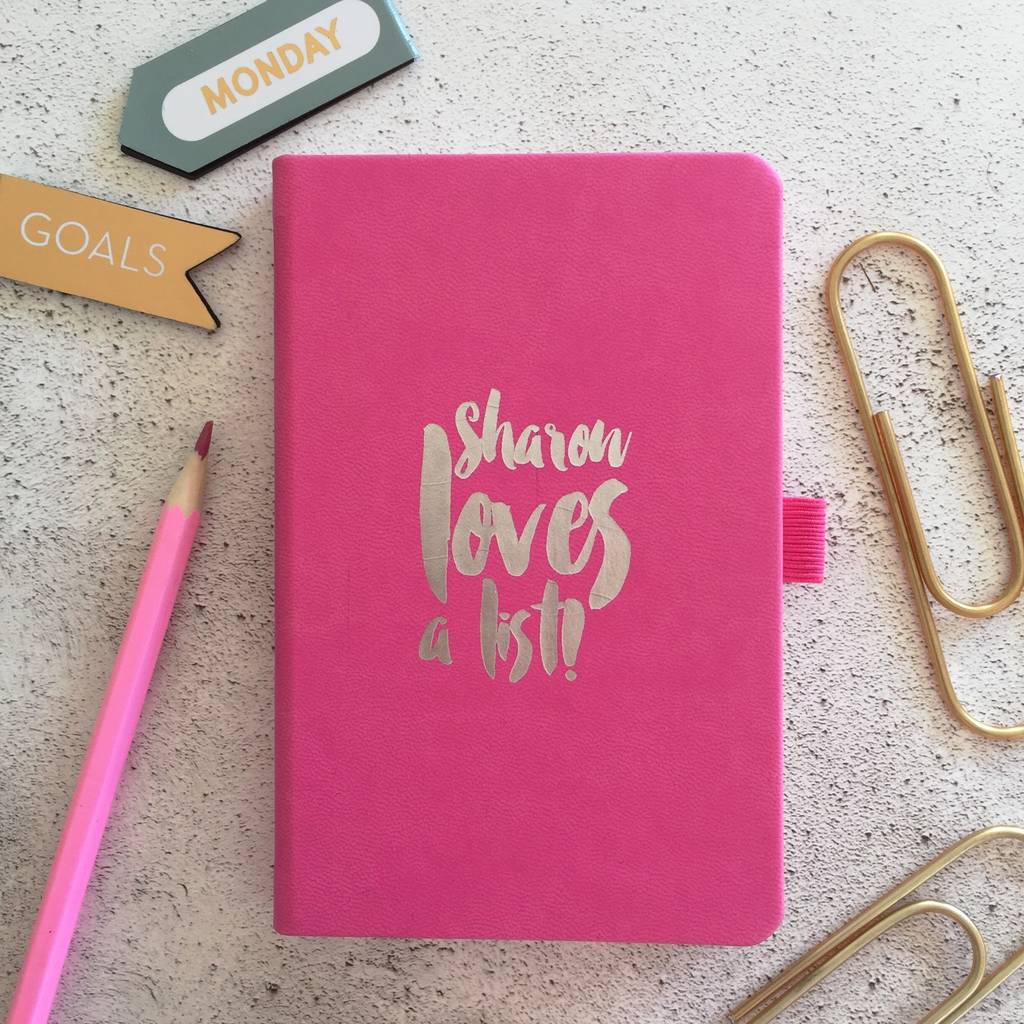 Personalised Name Notebook By Pickle Pie Gifts