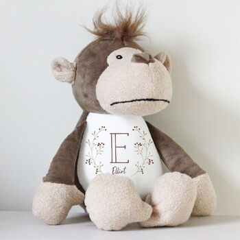 Plush Monkey Personalised Toy, 5 of 6