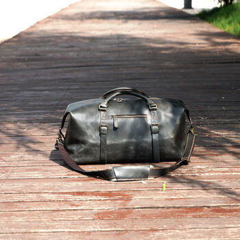 Genuine Leather Holdall Large, 11 of 12