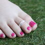 Sterling Silver Braided Twist Band Toe Ring, thumbnail 2 of 7