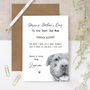 Personalised Staffie Dog Mum Mother's Day Card, thumbnail 1 of 5