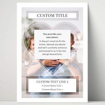 Best Grandad Personalised Photo Print Wall Art Gift For Grandad, 2 of 5