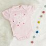 Made With Love Heart Valentines Babygrow, thumbnail 1 of 2