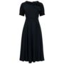 Cindy Dress In Liquorice Black Vintage 1940s Style, thumbnail 1 of 2
