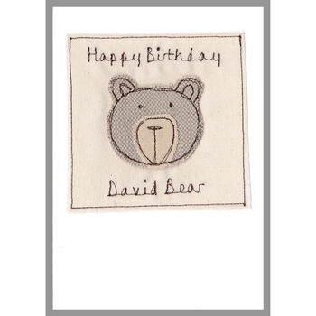 Personalised Bear 1st Or Any Birthday Card For Boy, 12 of 12
