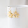 Gold Plated Sun Dangle Earrings, thumbnail 5 of 9