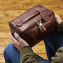 Personalised Leather Lay Flat Wash Bag, thumbnail 7 of 7