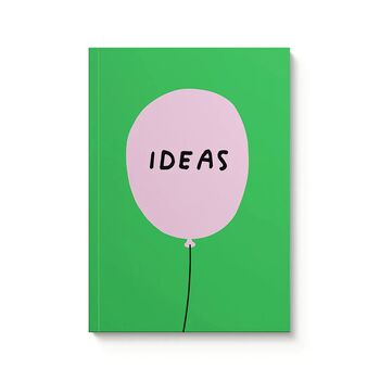 Green 'Ideas' Balloon Notebook, 2 of 3