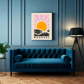 Bauhaus Sun Mid Century Print, 4 of 4