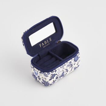 Blue Ditsy Jewellery Box Mini, 4 of 5