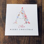 Personalised Christmas Card With Initial, thumbnail 4 of 10