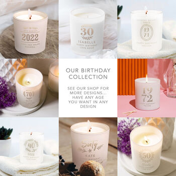 Personalised Special Year Engraved Scented Candle, 3 of 5