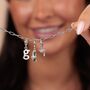 Graduation Hat Charm Necklace, Sterling Silver Or 18ct Gold Plated, thumbnail 5 of 11