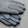 Personalised Men's Merino Wool Gloves With Strap Detail, thumbnail 5 of 12