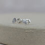 Sterling Silver Mini Oval Studs, thumbnail 2 of 8