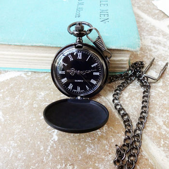 Engraved Newborn Baby Pocket Watch For New Daddy, 2 of 3