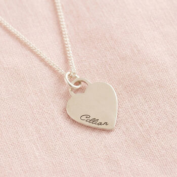 Heart Tag Personalised Name Necklace, 3 of 11