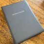 Personalised Hand Bound Buckram Dinner Party Book, thumbnail 1 of 10