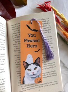 Autumn Themed Personalised Pet Bookmark, 8 of 10