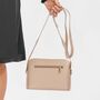 Smoke Rose Classic Structured Crossbody Handbag, thumbnail 5 of 12
