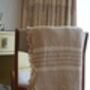 Striped Organic Cotton Peshtemal Towel, thumbnail 8 of 10